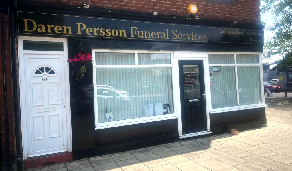 The outside of Daren Persson's North Shields branch.