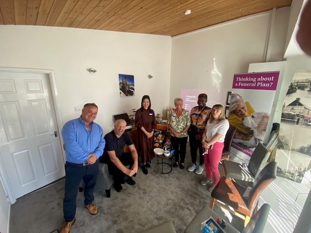 Group photo at care home